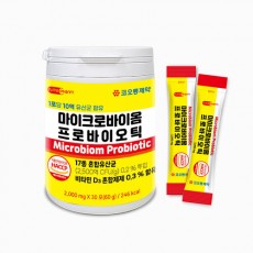 코오롱제약 마이크로바이옴 프로바이오틱스 (원통) [2,000mg*30포(60g) /1개월분]