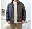 남성 남자 포인트 패턴 패딩 점퍼 빅사이즈 큰사이즈 데일리 캐주얼 겨울 아우터 M L XL 2XL 3XL 자켓 점퍼 코트