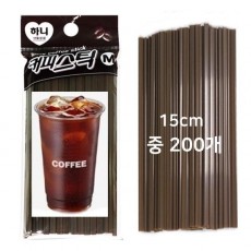 하니 커피스틱중15cm 200개 일회용 테이크아웃 막대 주방용품