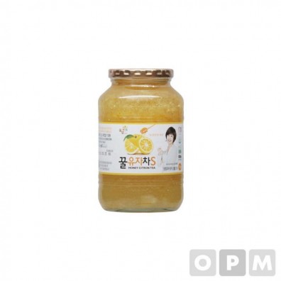 HP)꿀유자차S(1kg/꽃샘) 식품