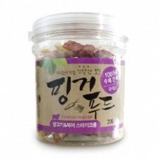 애완동물용 수제 간식 북어 양고기 스테이크롤 200g 애완