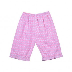 (평화)(아동엠보/여90)귀여운 캐릭터 프린팅 허리밴딩 홈웨어 여아동 엠보 파자마 출산 아동