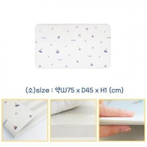 양면 쿠션 발매트-소(약75x45cm) 마린 생활방수 생활용품