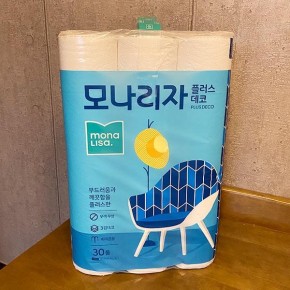 점보롤 휴지 두루마리 화장지 생활용품 30롤 27m 한솔 생활용품